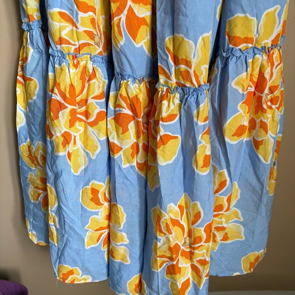 Abel the Label Floral Strapless Maxi Dress - Picture 4 of 10